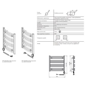 Grzejnik Elektryczny EDT Karta techniczna