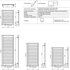 Grzejnik Form (FR) Karta techniczna